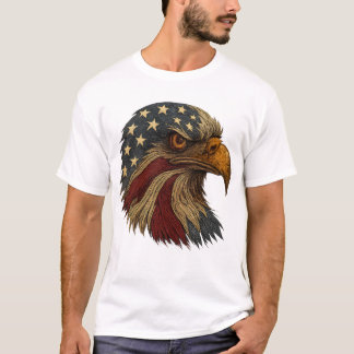 アメリカのハゲワシ愛国心 Tシャツ
