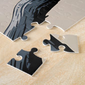 アメリカのハゲ・イーグル国旗 ジグソーパズル (側面)