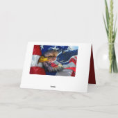 アメリカのハゲ・イーグル・ウルフ国旗 シーズンカード (裏面)