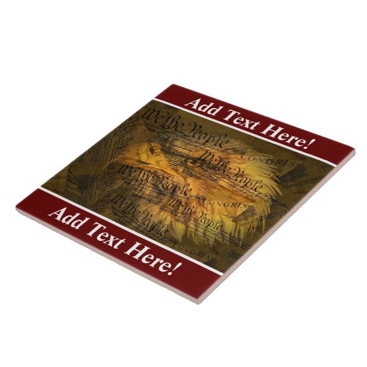 アメリカのハゲ・イーグル・セラミックタイルの構成 タイル (側面)