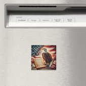 アメリカのハゲ・ワシ愛国主義 マグネット (インサイチュ (食洗機))