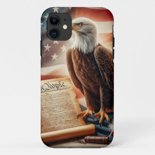 アメリカのハゲ・ワシ愛国主義 iPhone 11 ケース