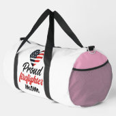 アメリカのハートの消防士の母 ダッフルバッグ (右コーナー)