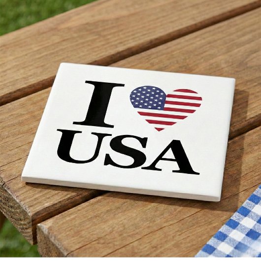 "アメリカのハート" セラミックタイル