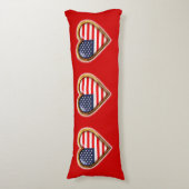 アメリカのハート ボディピロー (正面縦)