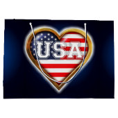 アメリカのハート ラージペーパーバッグ (裏面)