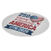 アメリカのハート 1776 2026 七月四日 カッティングボード (角)