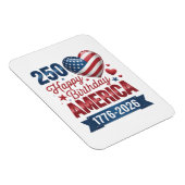 アメリカのハート 1776 2026 7月4日 マグネット (右側)