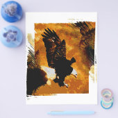 アメリカのハ秃げワシの着陸 チラシ (シングル)