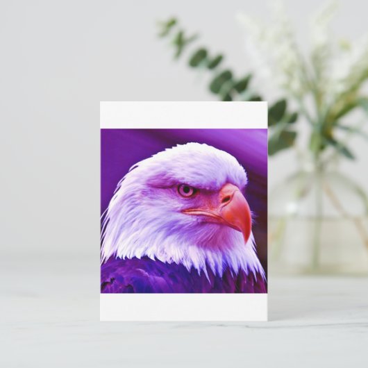 アメリカのハ秃げワシ ポストカード (スタンド正面)