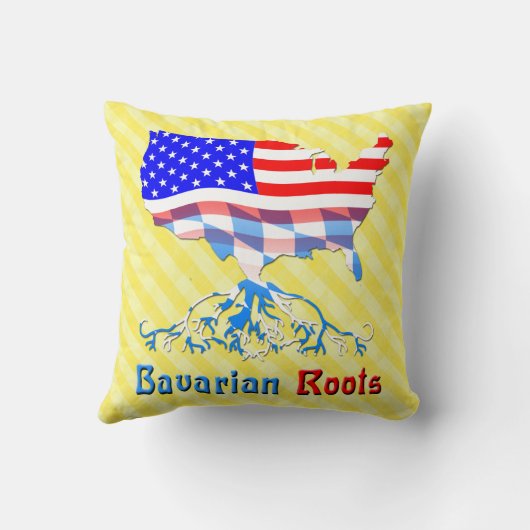 アメリカのバイエルンのルーツ枕 クッション (裏面)