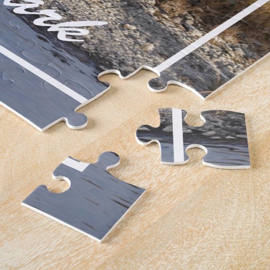 アメリカのバイソンイエローストーン野生生物写真 ジグソーパズル (側面)