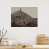 アメリカのバイソンスカルが肥料の原料となる ポスター (キッチン)