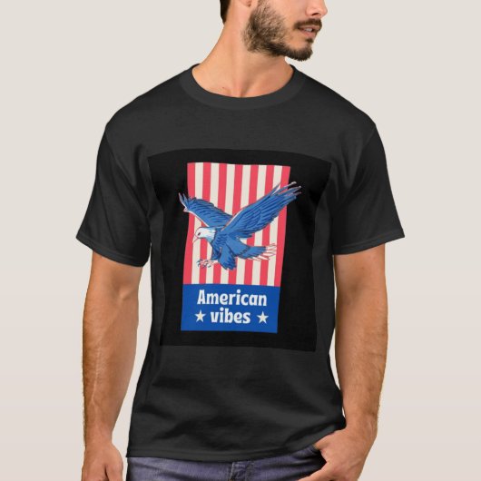 『アメリカのバイブ – 自由の精神Tシャツ』 Tシャツ (正面)