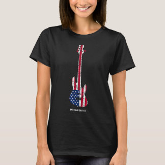 アメリカのバスギタープレーヤーTシャツミュージック Tシャツ