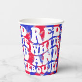アメリカのバチェロレッテパーティー 赤白豪華  紙コップ (裏面)
