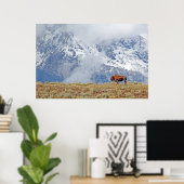 アメリカのバッファローがテトンポスターに登場 ポスター (ホームオフィス)