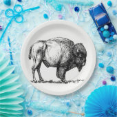 アメリカのバッファローのバイソン ペーパープレート (パーティー)