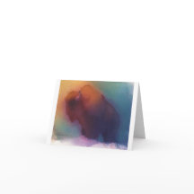 "アメリカのバッファロー"の-メッセージカード