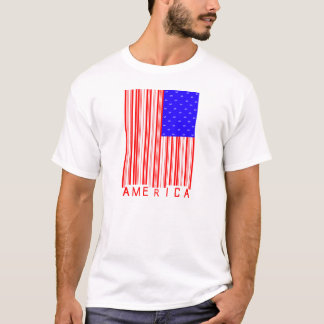 アメリカのバーコードのワイシャツ Tシャツ