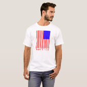 アメリカのバーコードのワイシャツ Tシャツ (正面フル)
