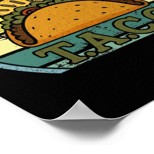 アメリカのパトリオおもしろいットTee Let's Go Taco Women男性 ポスター (角)