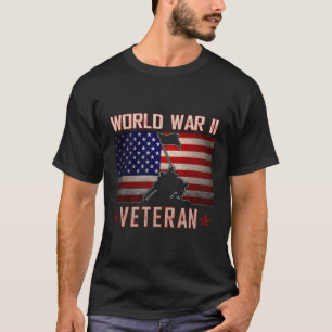 アメリカのパトリオットウィイ退役軍人軍隊第二次世界大戦 Tシャツ