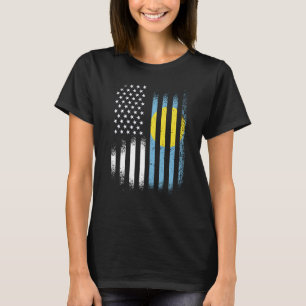 アメリカのパトリオット生産国パラウアン国旗S Tシャツ