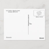 アメリカのパビリオン川前公園。 ポストカード (裏面)