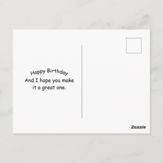 アメリカのパフィンの崖の水風船 ポストカード (裏面)