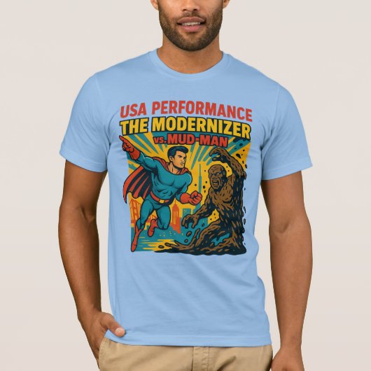 アメリカのパフォーマンスコミックス Tシャツ (正面)