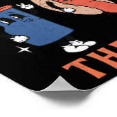 アメリカのパーティーホットドッグ大好きアメリカおもしろいJの4番目 ポスター (角)