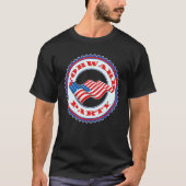 アメリカのパーティー政治を進める新しい投票帳 Tシャツ (正面)
