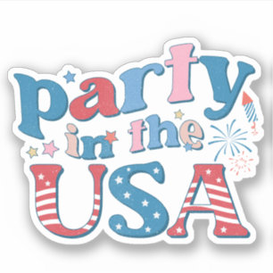 アメリカのパーティー シール