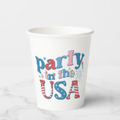 アメリカのパーティー 紙コップ (裏面)
