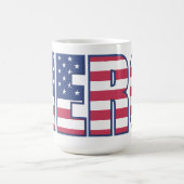 アメリカのヒーロー追悼コーヒーマグ - 愛国的な星 コーヒーマグカップ (中央)