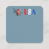 アメリカのビジネスカード スクエア名刺 (裏面)
