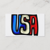 アメリカのビジネスカード 名刺 (裏面)