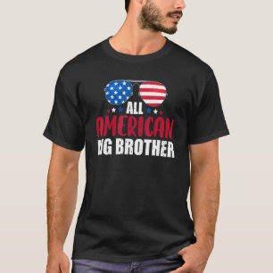 アメリカのビッグブラザー7月4日の愛国的マット Tシャツ