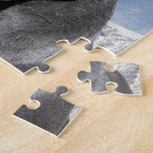 アメリカのピットブルテリアの小犬 ジグソーパズル (側面)