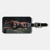 アメリカのピットブルテリア ラゲッジタグ (正面横)