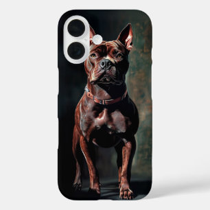 アメリカのピットブルテリア iPhone 16ケース