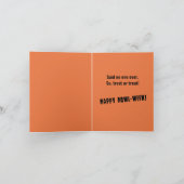 アメリカのピットブルトリック/ハロウィーンユーモアを扱うC カード (内部)