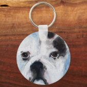 アメリカのピットブルパピーキーチェーン キーホルダー (正面)