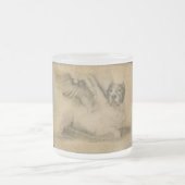 アメリカのピット・ブルテリア フロストグラスマグカップ (中央)