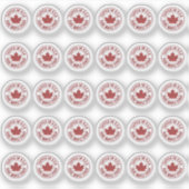 アメリカのピュアメープルシロップでタップされた30ラベル シール (正面)