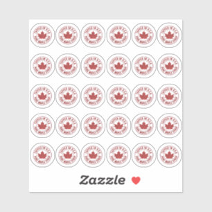 アメリカのピュアメープルシロップでタップされた30ラベル シール