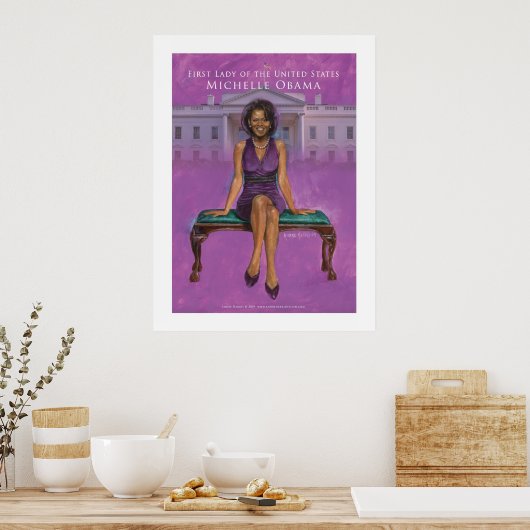 アメリカのファーストレディ – ミシェル・オバマ52 x 69.33 ポスター (キッチン)