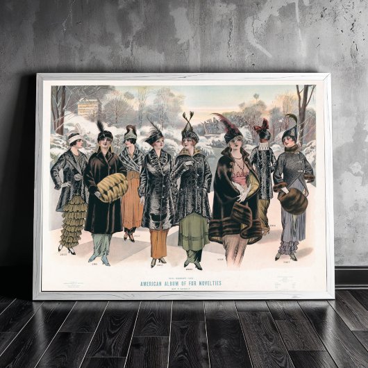 アメリカのファーノベルティのアルバム(1914) ポスター