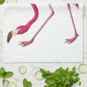 アメリカのフラミンゴの台所ふきん キッチンタオル (折り畳み)